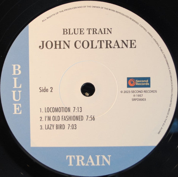 John Coltrane : Blue Train (LP, Album, RE, 180)