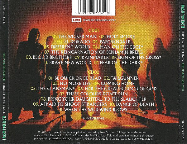 Iron Maiden : From Fear To Eternity: The Best Of 1990-2010 (2xCD, Comp)