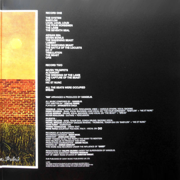 Aphrodite's Child : 666 (The Apocalypse Of John 13/18)  (2xLP, Album, RE, RM)