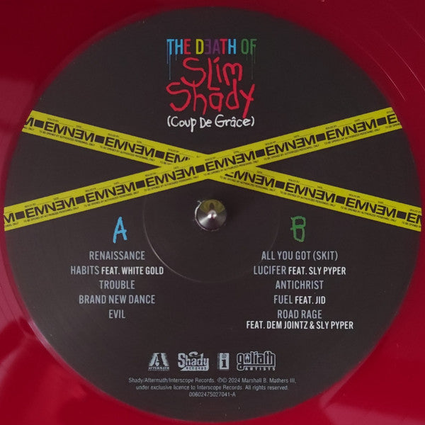Eminem : The Death Of Slim Shady (Coup De Grâce) (LP, Red + LP, Blu + Album, Ltd)