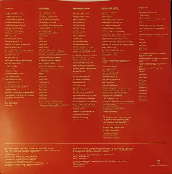 Teho Teardo & Blixa Bargeld : Christian & Mauro (LP, Album, Ltd, Rec)