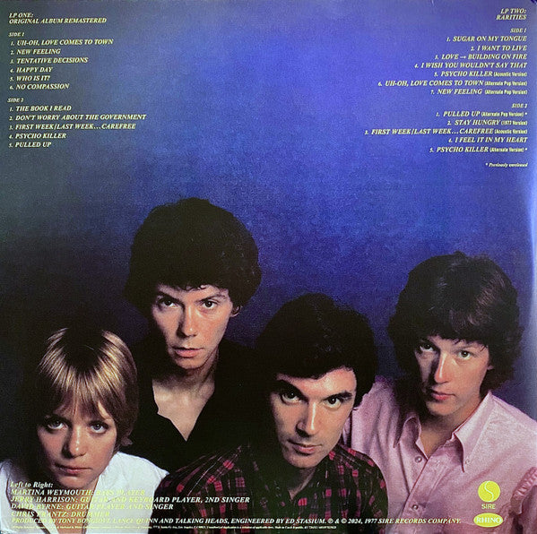 Talking Heads : Talking Heads: 77 (LP, Album, RE, RM + LP, Comp + Ltd, Gat)