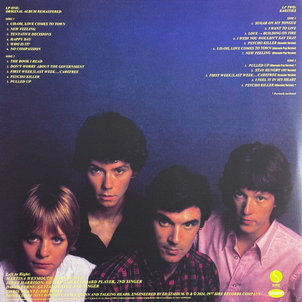Talking Heads : Talking Heads: 77 (LP, Album, RE, RM + LP, Comp + Ltd, Gre)