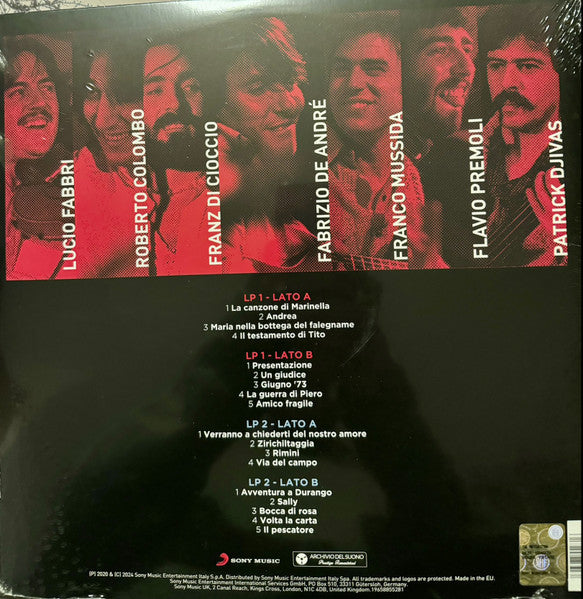 Fabrizio De André & Premiata Forneria Marconi : Il Concerto Ritrovato (2xLP, Album, Ltd, RE, 180)