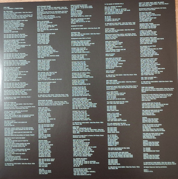 Mötley Crüe : Dr. Feelgood (LP, Album, Ltd, RE, Gho)