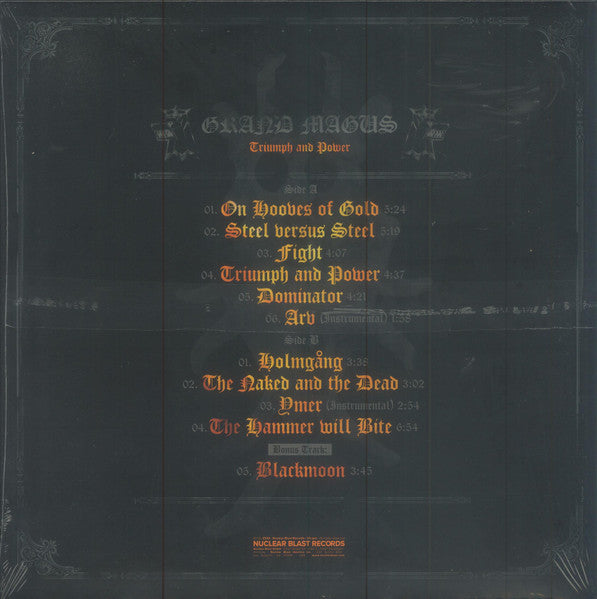Grand Magus : Triumph And Power (LP, Album, RE, Cry)