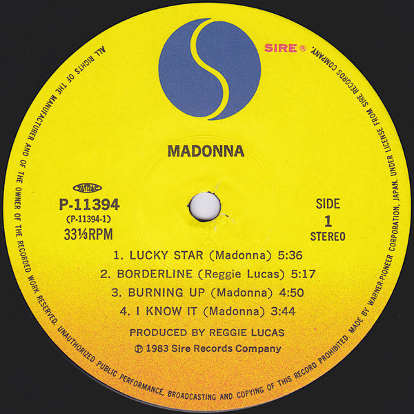 Madonna : Madonna (LP, Album, RE)
