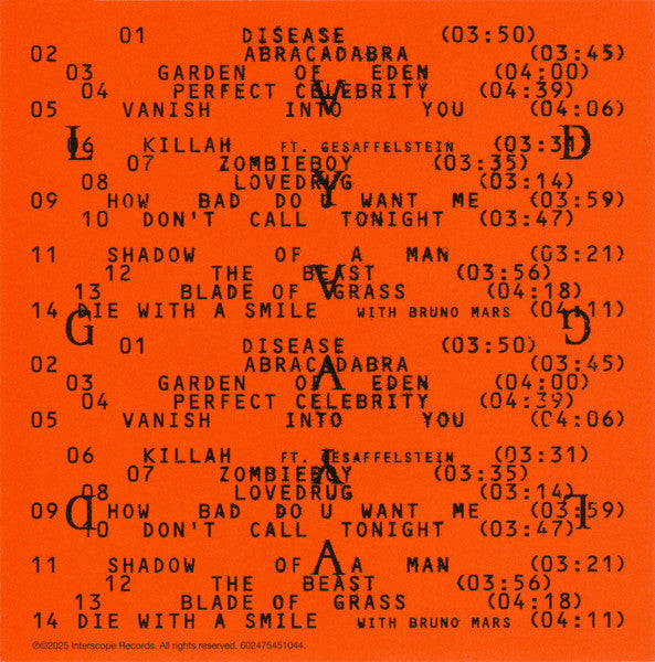 Lady Gaga : Mayhem (CD, Album)