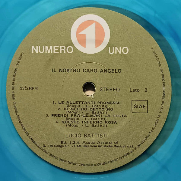 Lucio Battisti : Il Nostro Caro Angelo (LP, Album, RE, RM, Gat)