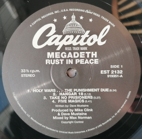 Megadeth : Rust In Peace (LP, Album, RE, 180)