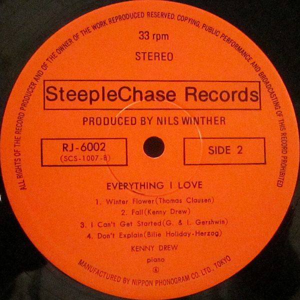 Kenny Drew : Everything I Love (LP, Album)