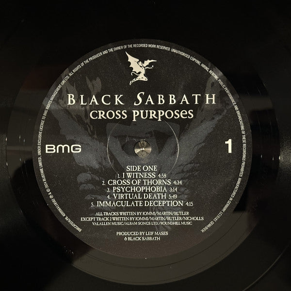 Black Sabbath : Cross Purposes (LP, Album, RE, RM)