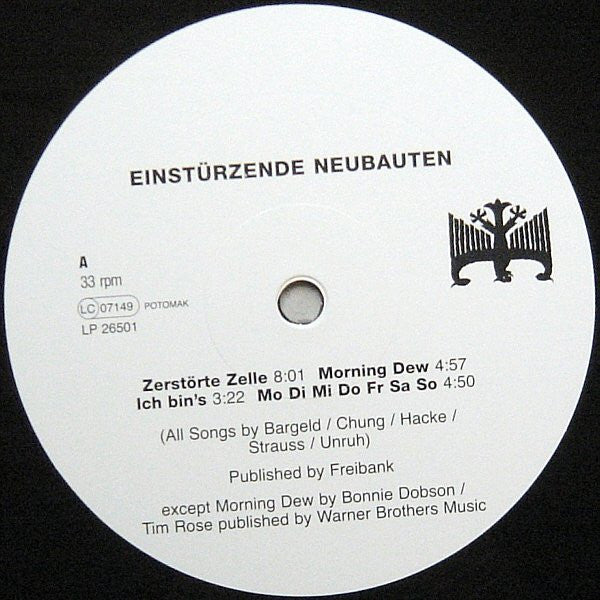 Einstürzende Neubauten : Fuenf Auf Der Nach Oben Offenen Richterskala (LP, Album, RE)