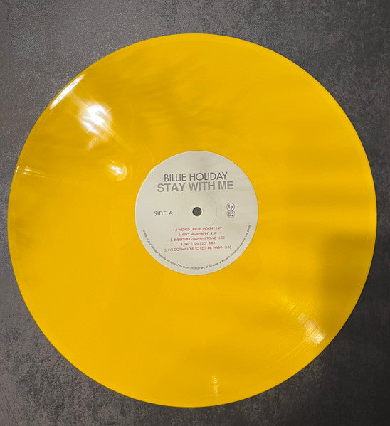 Billie Holiday : Stay With Me (LP, Album, RE, S/Edition, Yel)