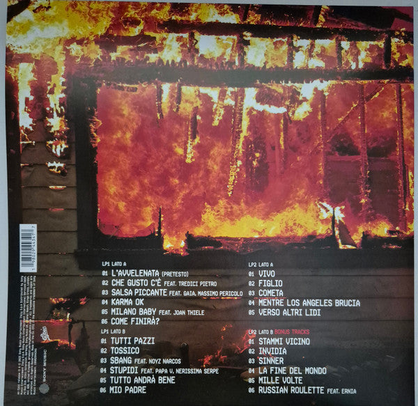 Fabri Fibra : Mentre Los Angeles Brucia (2xLP, Album, Whi)