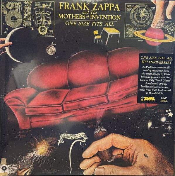 Frank Zappa And The Mothers Of Invention* : One Size Fits All (LP, Album, RE, RM + LP + Bla)