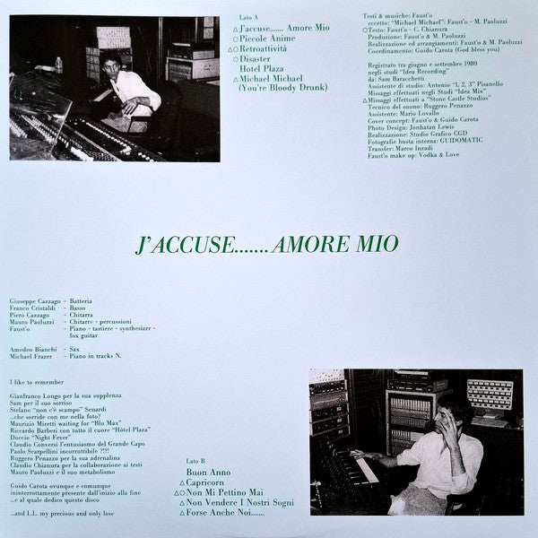 Faust'o : J'Accuse....... Amore Mio (LP, Album, Ltd, Num, RE, Gat)