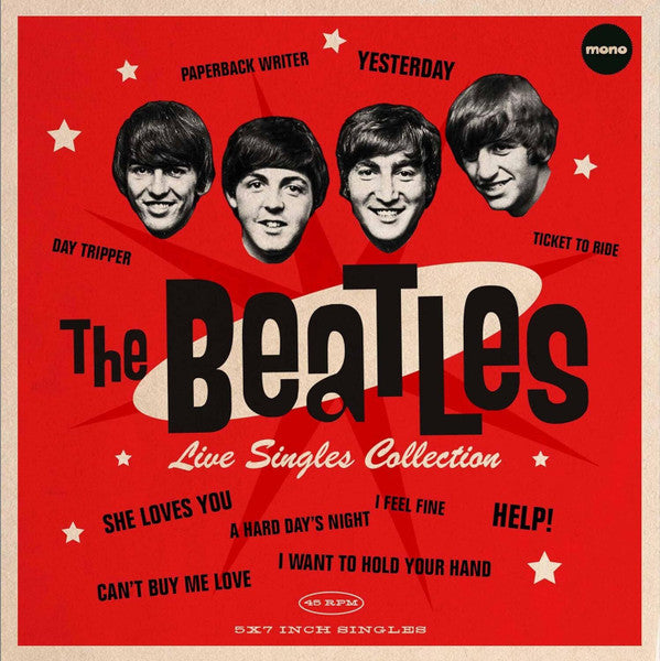 The Beatles : Live Singles Collection (5x7", Mono, Ltd, Num, Unofficial, Red)