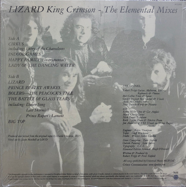 King Crimson : Lizard (Elemental Mixes) (LP, Album, RE, 200)