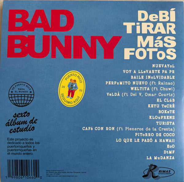 Bad Bunny : Debí Tirar Más Fotos (2xLP, Album, RE, Whi)