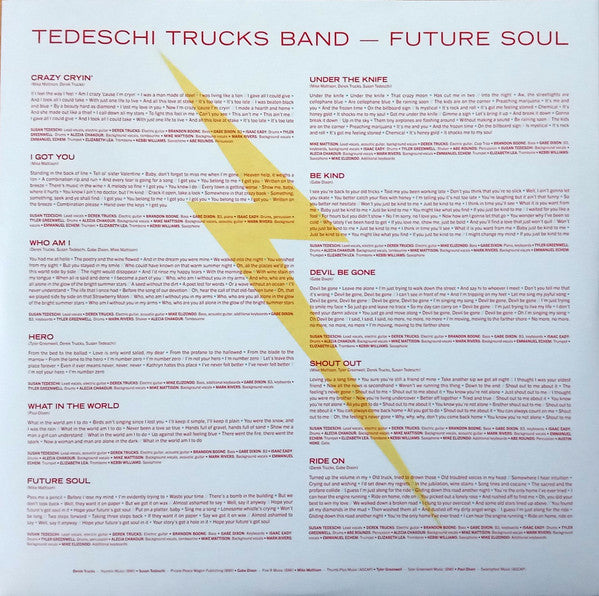 Tedeschi Trucks Band : Future Soul (LP, Album, Ltd, Sea)