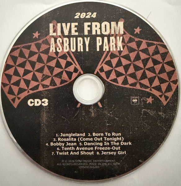 Springsteen & E Street Band* : Live From Asbury Park 2024 (3xCD, Album)