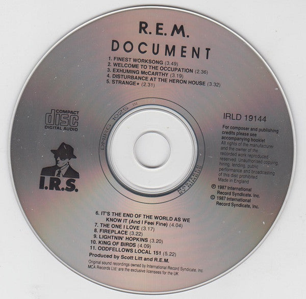 R.E.M. : Document (CD, Album, RE, RP)