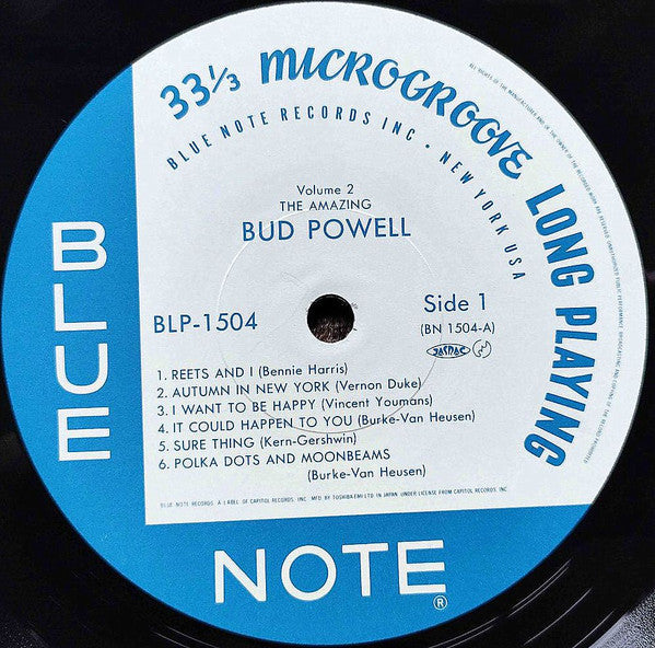 Bud Powell : The Amazing Bud Powell, Volume 2 (LP, Album, Mono, RE, RM)