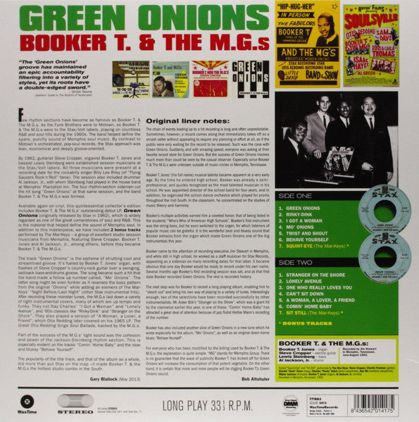 Booker T & The MG's : Green Onions (LP, Album, Mono, Ltd, RE, RM, 180)