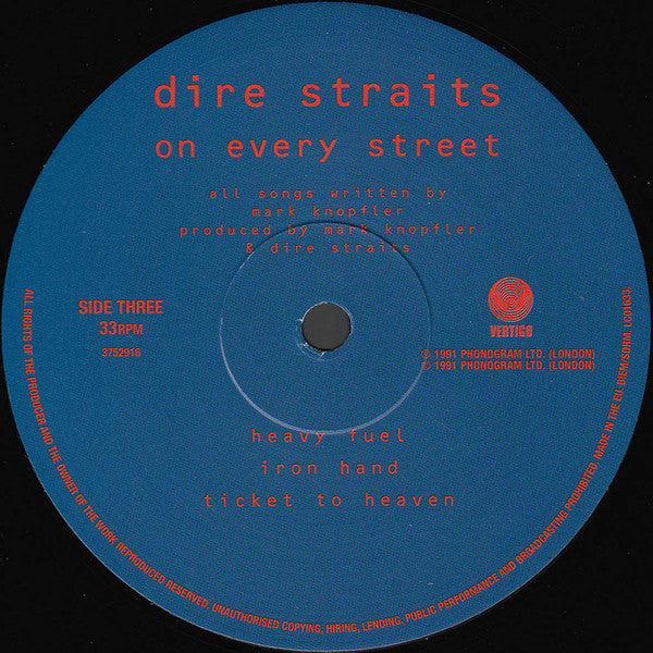 Dire Straits : On Every Street (2xLP, Album, RE, RM, 180)
