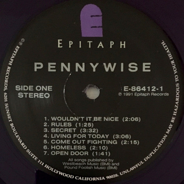 Pennywise : Pennywise (LP, Album, RSD, Ltd, Pur)
