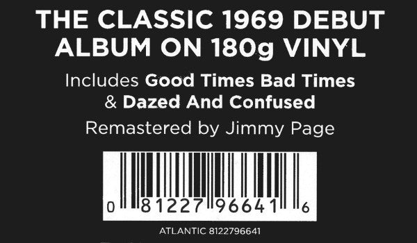 Led Zeppelin : Led Zeppelin (LP, Album, RE, RM, 180)