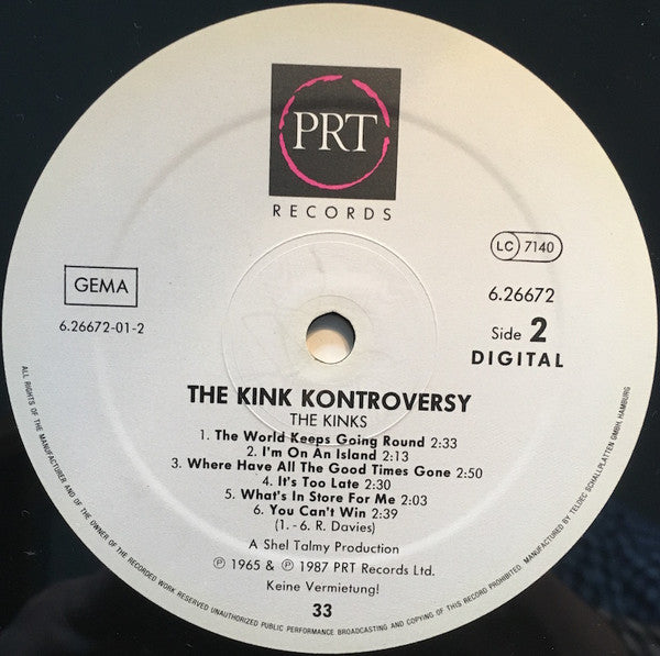 The Kinks : The Kink Kontroversy (LP, Album, Mono, RE)