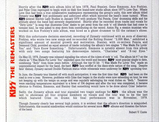 Kiss : Dynasty (CD, Album, RE, RM)