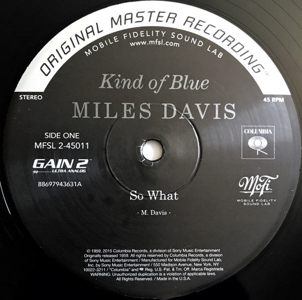 Miles Davis : Kind Of Blue (2x12", Album, RE, RM, 180 + Box, Ltd, Num, S/Editi)