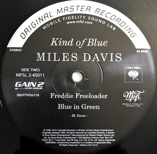 Miles Davis : Kind Of Blue (2x12", Album, RE, RM, 180 + Box, Ltd, Num, S/Editi)