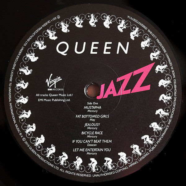 Queen : Jazz (LP, Album, RE, RM, Emb)