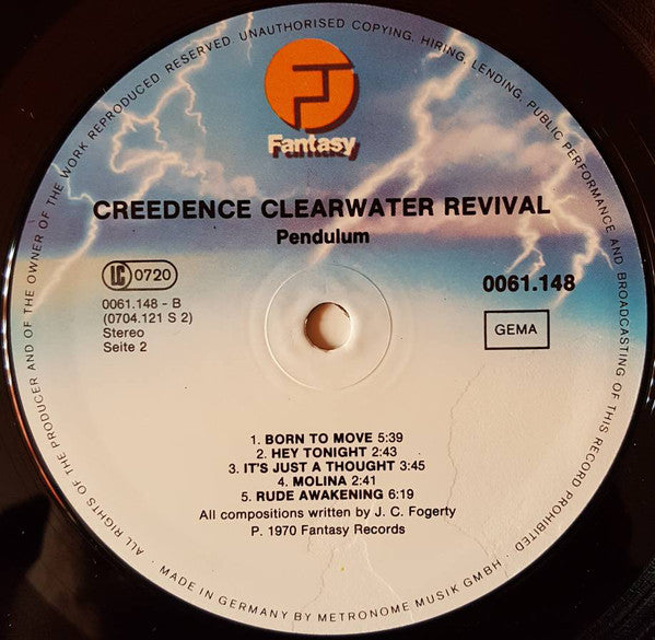 Creedence Clearwater Revival : Pendulum (LP, Album, RE)