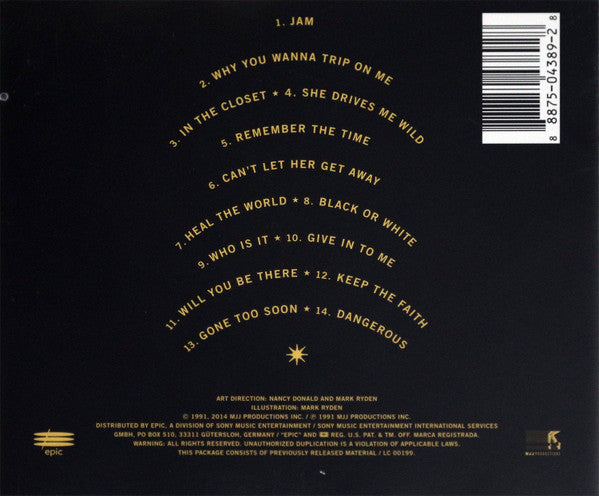 Michael Jackson : Dangerous (CD, Album, RE)