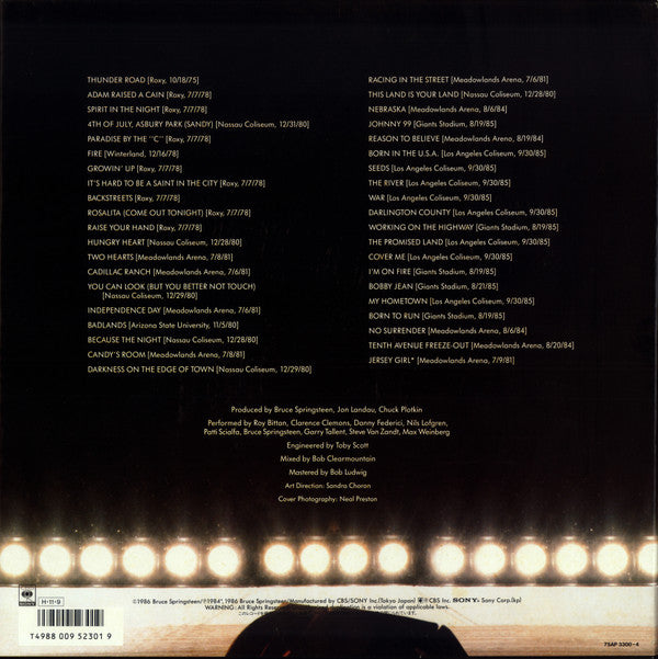 Bruce Springsteen & The E-Street Band : Live/1975-85 (Box, Album + 5xLP)