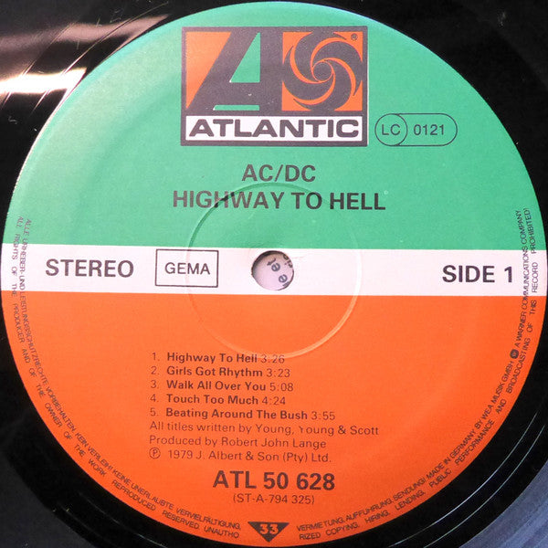 AC/DC : Highway To Hell (LP, Album)