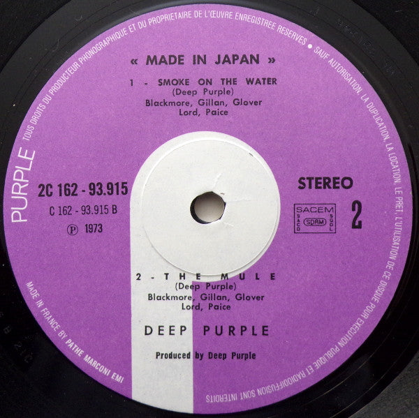 Deep Purple : Made In Japan (2xLP, Album, RE, Gat)