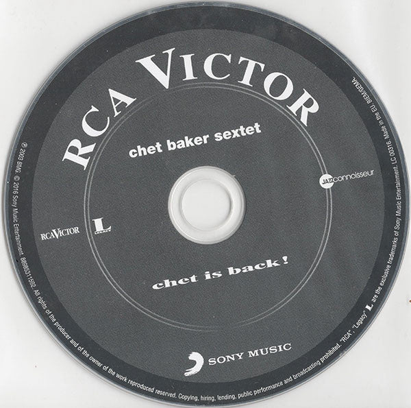 Chet Baker Sextet : Chet Is Back! (CD, Album, RE, RM)