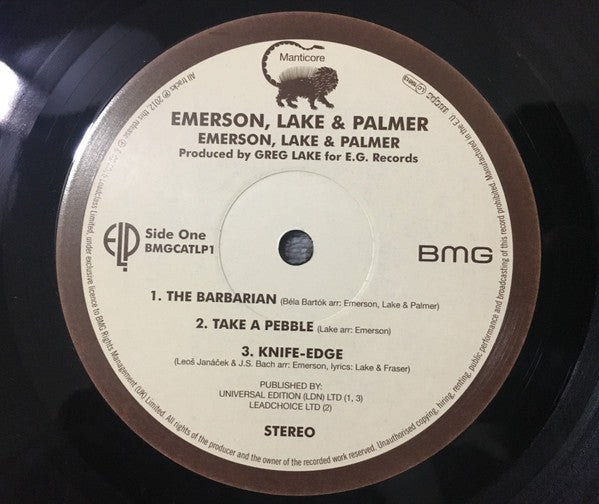 Emerson, Lake & Palmer : Emerson, Lake & Palmer (LP, Album, RE, RM)