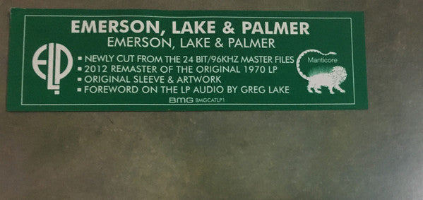 Emerson, Lake & Palmer : Emerson, Lake & Palmer (LP, Album, RE, RM)