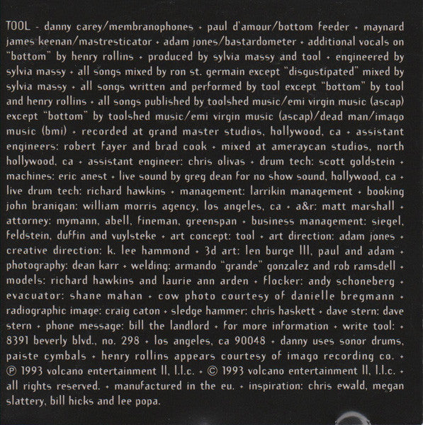 Tool (2) : Undertow (CD, Album, RE)