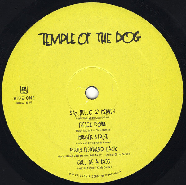 Temple Of The Dog : Temple Of The Dog (LP, Album, RE, RM)