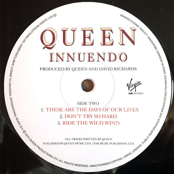 Queen : Innuendo (2xLP, Album, RE, RM, 180)