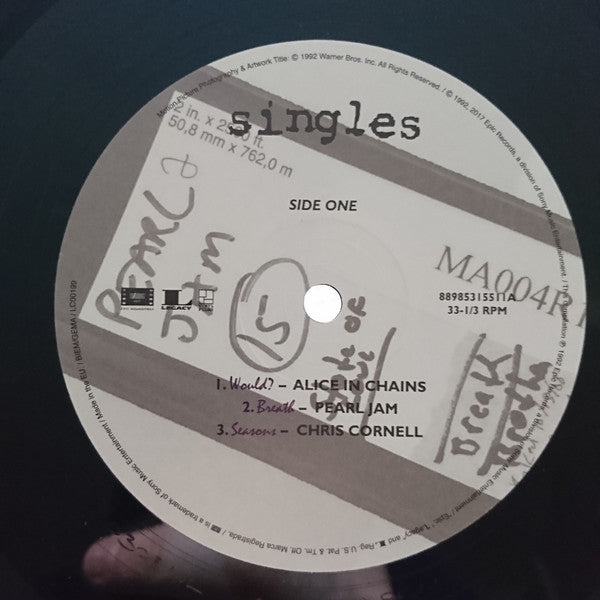 Various - Singles (Original Motion Picture Soundtrack) (2xLP, RE, Gat + CD + Comp, Dlx, 25t) (Mint (M))