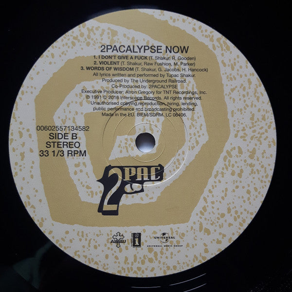 2Pac : 2Pacalypse Now  (2xLP, Album, RE, 180)